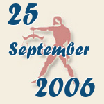 Waage, 25. September 2006.  