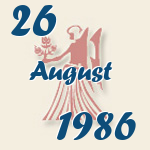 Jungfrau, 26. August 1986.  