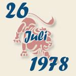Leo, 26. Juli 1978.  