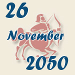 Schütze, 26. November 2050.  