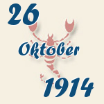 Skorpion, 26. Oktober 1914.  
