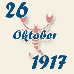Skorpion, 26. Oktober 1917.  