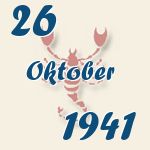 Skorpion, 26. Oktober 1941.  