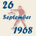 Waage, 26. September 1968.  