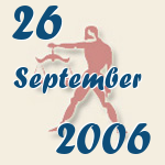 Waage, 26. September 2006.  