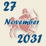 Schütze, 27. November 2031.  