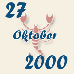 Skorpion, 27. Oktober 2000.  