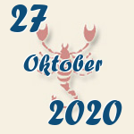 Skorpion, 27. Oktober 2020.  