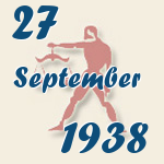 Waage, 27. September 1938.  