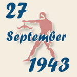 Waage, 27. September 1943.  