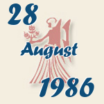 Jungfrau, 28. August 1986.  