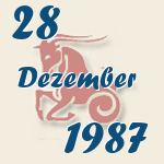 Steinbock, 28. Dezember 1987.  