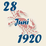 Krebs, 28. Juni 1920.  