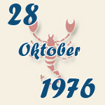 Skorpion, 28. Oktober 1976.  