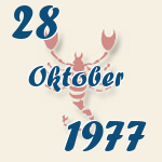 Skorpion, 28. Oktober 1977.  