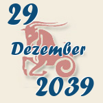 Steinbock, 29. Dezember 2039.  