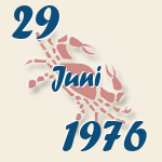 Krebs, 29. Juni 1976.  