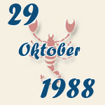Skorpion, 29. Oktober 1988.  