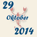Skorpion, 29. Oktober 2014.  