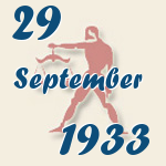 Waage, 29. September 1933.  