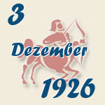 Schütze, 3. Dezember 1926.  