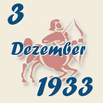 Schütze, 3. Dezember 1933.  