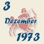 Schütze, 3. Dezember 1973.  