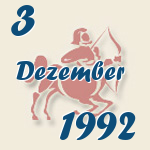 Schütze, 3. Dezember 1992.  