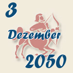Schütze, 3. Dezember 2050.  