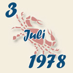 Krebs, 3. Juli 1978.  