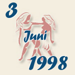 Gemini, 3. Juni 1998.  