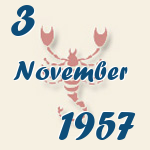 Skorpion, 3. November 1957.  