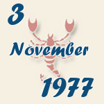 Skorpion, 3. November 1977.  