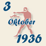 Waage, 3. Oktober 1936.  