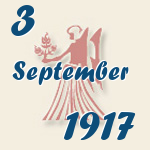 Jungfrau, 3. September 1917.  