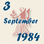 Jungfrau, 3. September 1984.  