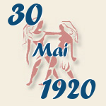 Gemini, 30. Mai 1920.  