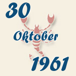 Skorpion, 30. Oktober 1961.  