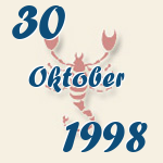 Skorpion, 30. Oktober 1998.  
