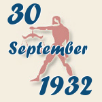 Waage, 30. September 1932.  