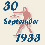 Waage, 30. September 1933.  