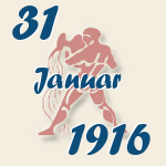 Aquarius, 31. Januar 1916.  