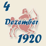 Schütze, 4. Dezember 1920.  