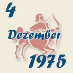 Schütze, 4. Dezember 1975.  