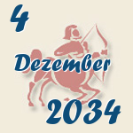 Schütze, 4. Dezember 2034.  