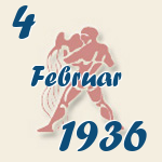 Aquarius, 4. Februar 1936.  