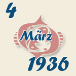 Fische, 4. März 1936.  