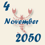 Skorpion, 4. November 2050.  