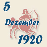 Schütze, 5. Dezember 1920.  
