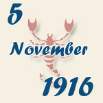 Skorpion, 5. November 1916.  